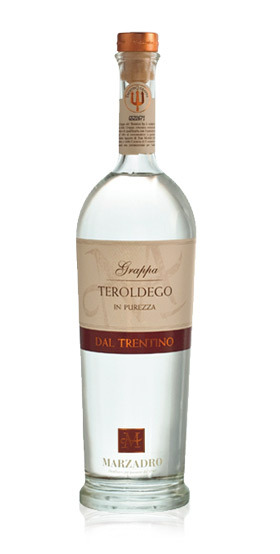 Grappa di Teroldego 41% Monovitigno 0,7 l