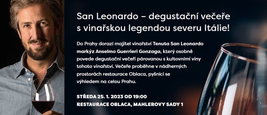 Degustační večeře San Leonardo 25.1.2023