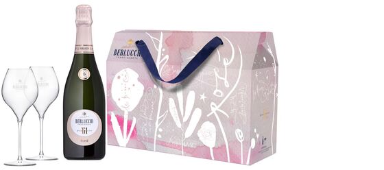 dárk. set 61 Rosé + 2x sklo Signature v papíru